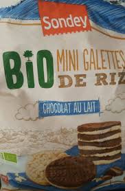 Bio Mini Galettes De Riz Chocolat Au Lait Sondey 60g