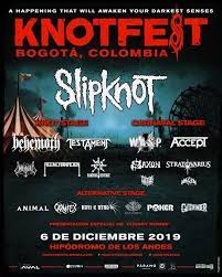 Check spelling or type a new query. Knotfest Bogota 2019 06 12 2019 Bogota Kolumbien Concerts Metal Event Kalender