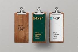 4x9 Wooden Clipboard Mockup Wooden Clipboard Light And Shadow Wooden
