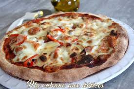 Pizza Poivrons Champignons Recette Pizza Poivron Recettes De Cuisine Pizza Champignon