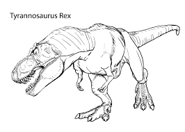 Coloring is essential to the overall development of a child. T Rex Dinosaur Coloring Pages For Kids Drawing With Crayons