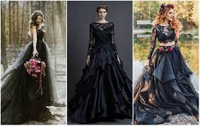 Best 15 Black Wedding Dresses For 2019 Royal Wedding Black Wedding Gowns Black Wedding Dresses Black Wedding
