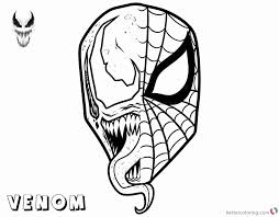 Venom Coloring Pages Printable Luxury Venom Coloring Pages Spiderman X Venom Mask Free In 2020 Coloring Pages Kids Colouring Printables Coloring For Kids