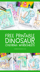Free dinosaur activities preschool coloring sheets. 5 Free Printable Dinosaur Coloring Pages For Kindergarten
