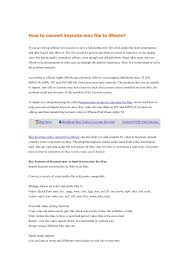How To Convert Keynote Mov File To I Movie