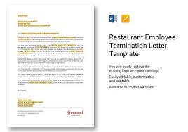Firing takes place when the employer is not satisfied with the employee or there is any violation of company rules. Free 8 Sample Employee Termination Letter Templates In Ms Word Pdf Pages