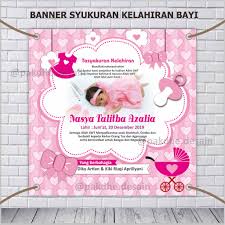 Desain biodata kelahiran anak coreldraw free cdr tutoriduan com. Banner Kelahiran Bayi Banner Aqiqah Backdrop Aqiqah Backdrop Kelahiran Bayi 1x1 Meter Shopee Indonesia