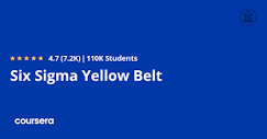 Six Sigma Yellow Belt Specialization [4 courses] (USG) | Coursera