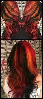 Trendy Hair Color Black Orange Ideas Hair Color For Black Hair Hair Styles Trendy Hair Color