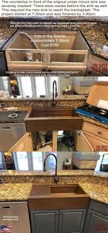 Maybe you would like to learn more about one of these? Cracks In Front And Or Behind Kitchen Sinks Are Common The Usual Solution Is To Replace All Of Farmhouse Sink Installation Drop In Kitchen Sink Farmhouse Sink