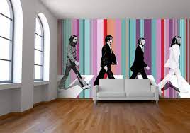 Beatles Wallpaper The Beatles Music Wall Murals Wallpapered Beatles Wall Beatles Room Beatles Decor