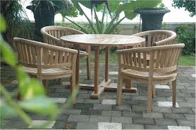 Clean the teak table is necessary not only to remove crumbs spilled food on the table, but also to eliminate outdoor elements such as. Anderson 47 Round Table Armchair 5pc Teak Dining Set Teakwood Central