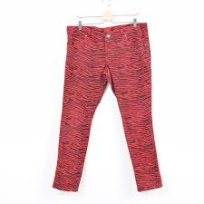 tripp nyc giraffe pattern skinny pants men w39 wau1113