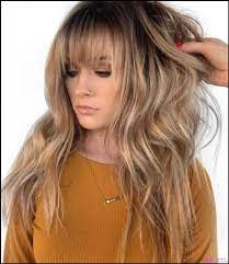 50 Susse Lange Geschichtete Frauenhaarschnitte Mit Pony 2021 Long Bob Frisuren 2021 2020 Haar Styling Balayage Frisur Frisuren Langhaar