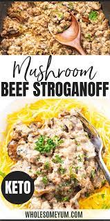 Low Carb Keto Ground Beef Stroganoff Recipe With Cream Cheese Ground Beef Keto Recipes Ground Beef Stroganoff Beef Stroganoff