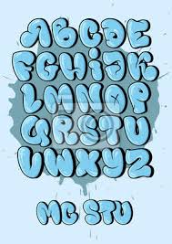 Learn about the missing letters. Bubble Style Graffiti Alphabet In Set Cool Graffiti Font Wall Stickers Rudiment Typeset Typographic Myloview Com