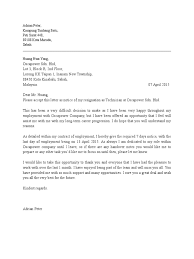 Resignation letter malaysia 1 month notice. Contoh Resign Letter