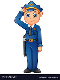Happy Police Cartoon Vector Image On Vectorstock Cartoons Vector Cartoon Time Cartoon