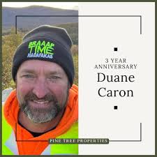 🌲 3 YEAR ANNIVERSARY! 🌟 Today we're celebrating Duane Caron, the  incredible Team Lead for our construction crew at Pine Tree Properties!  Over the past three years, he's worked
