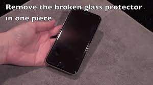 How To Remove Cracked Glass Screen Protector In 1 Piece Youtube Glass Screen Protector Glass Screen Screen Protector