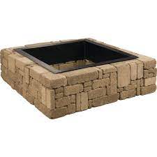Fire pit includes 16 concrete blocks and 8 top caps that are wedged and do not require cutting. Rustic Fire Pit Project Material List 4 2 3 4 W X 1 2 H At Menards