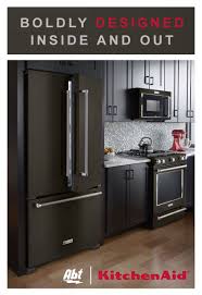 Boldly Designed Inside And Out Build The Kitchen Of Your Dreams With Kitchenaid Black Stainless Steel Kitchen Appliances Black Appliances Kitchen Kitchen Aid