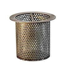 4 Quot Commercial Floor Drain Strainer Perforated Stainless Steel 4 Quot Tall Commercial Flooring Floor Drains Stainless