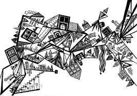 Abstract Black And White Illustration Art Original Black And White Abstract Drawing By Sometimesiswirl 65 00 Original Drawing Drawings Abstract Drawings