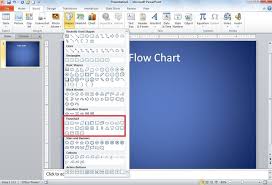 how to create flow chart diagram in powerpoint 2010