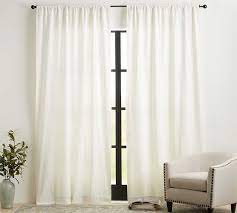 I love the material, but it was the end of the bolt. Emery Linen Rod Pocket Curtain Pottery Barn