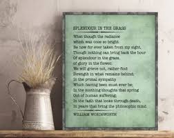 Splendor In The Grass Etsy