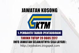 Ohjobs, jawatan kosong 2021, kerja kosong 2021, jawatan kosong kerajaan 2021, jawatan kosong swasta 2021, job vacancy, kerja kosong kerajaan, 2021, iklan jawatan kosong 2021, jobs in malaysia 2021, temuduga terbuka 2021, jawatan kosong kerajaan terkini, download borang. Jawatan Kosong Keretapi Tanah Melayu Berhad Ktmb 28 Ogos 2017