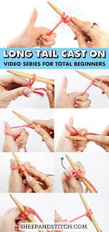 How To Cast On For Total Beginners Sheep And Stitch Cast On Knitting Knitting For Beginners Knitting Tutorial