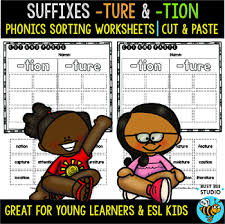 Phonics worksheets by level, preschool reading worksheets, kindergarten reading worksheets, 1st grade reading worksheets, 2nd grade reading wroksheets. Ture And Tion Cut And Paste Worksheets By Busy Bee Studio Tpt