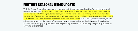 If you make it have to change your name. Reminder That Just Because The New Mythic Items Aren T In Arena Now Doesn T Mean That They Can T Be Added At A Later Point Fortnitecompetitive