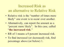 Odds ratio (or) is a ratio or proportion of odds. Relative Risk Increased Risk And Odds Ratios Measures That Allow Us To Compare Two Groups Ppt Download