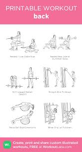 Back My Visual Workout Created At Workoutlabs Com Click Through To Customize And Download Back And Bicep Workout Workout Plan Gym Back And Shoulder Workout