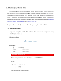 Tentukan hamparan dan simpangan kuartil dari data berikut. Statistika Ukuran Penyebaran Data Dan Ukuran Letak