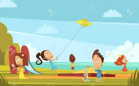 Organizar una fiesta de cumpleaños es muy entretenida y hay que pensar en todos los detalles como elegir el tema, la decoración, la torta. Jugar A Ninos Fondo De Dibujos Animados Con Actividades Al Aire Libre De Verano Simbolos Ilustracion Vectorial Ilustraciones Vectoriales Clip Art Vectorizado Libre De Derechos Image 67279049