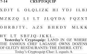 We cater to puzzle enthusiasts, word puzzle winners, and word games wizards. Cryptoquip Arts Culture Kansan Com