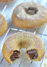 Nutella Filled Baked Donuts Homemade Baked Donuts Delicious Donuts Nutella Recipes