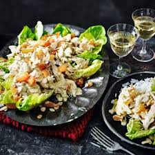 Our coronation chicken recipe celebrates this retro classic, with tender chicken in a gorgeously creamy coronation sauce. Festive Coronation Chicken Salad