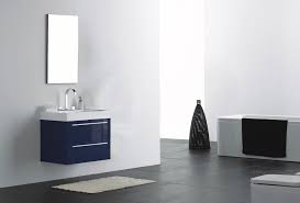 Our bath vanities are made by fairmont designs, img bathroom cabinets, ove decor, ronbow and vanico maronyx. 27 Wall Mounted Modern Bathroom Vanity In High Gloss Midnight Blue Modern Bathroom Toronto By Modern Bathware Houzz