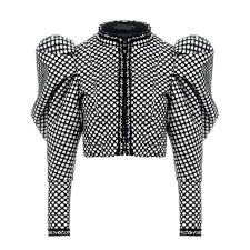 Black And White Plaid Cropped Blazer The In 2020 Fashion Plaid Coat Coats For Women
