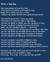 Just get the rhythm, just get the beat. Rap Poems Rap Poems Poetry Lessons Rap Poem