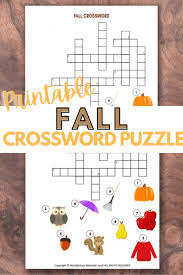 Crossword puzzles can be fun, challenging and educational. Fall Crossword Puzzle For Kids