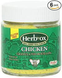 Sweetener (sugar and/or dextrose,)potassium chloride, onion powder,maltodextrin, monoammonium glutamate, . Amazon Com Herbox Bouillon Granulated Chicken 4 Ounce Pack Of 6 Packaged Chicken Bouillons Grocery Gourmet Food