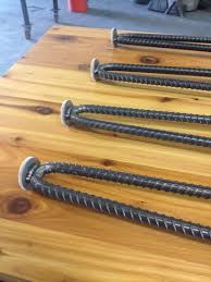 Rebar Hairpin Legs Round Flat Bottoms With Felt Padding Etsy Hairpin Legs Hair Pins Coffee Table Legs Metal