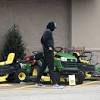 The same way you change a tire on any other vehicle ….are you done with the silly lawn tractor questions now? 1