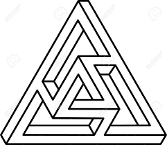Double Infinity Triangle Template Black And White Escher Art Triangle Template Mc Escher Art